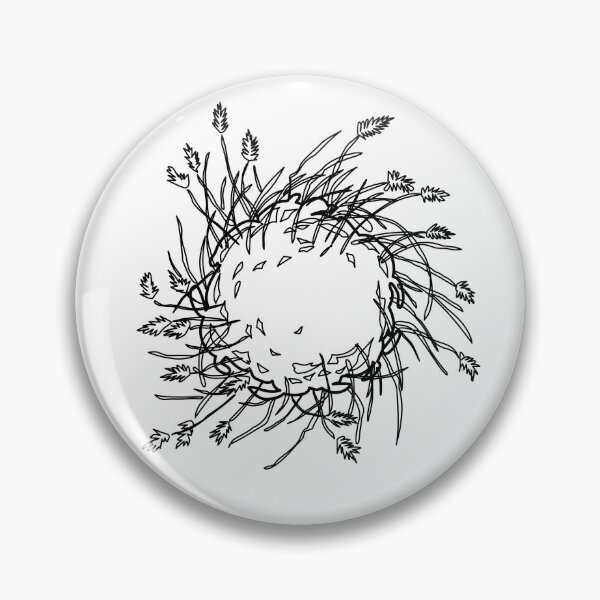 Item preview, Hand-Drawn Ornamental Fountain Grass Symbol in Plan View designed and sold by zanaxxer.