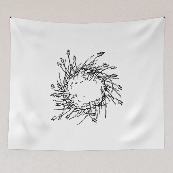 Item preview, Hand-Drawn Ornamental Fountain Grass Symbol in Plan View designed and sold by zanaxxer.