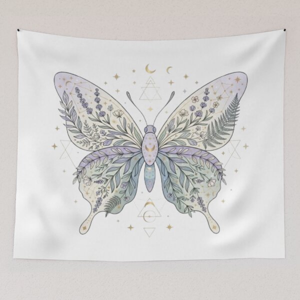 Item preview, Enchanted Butterfly Botanical Celestial Watercolor Art designed and sold by TheMinimalFrame.