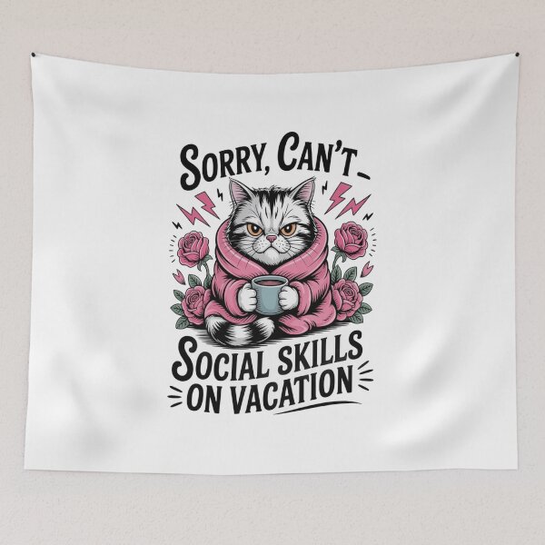 Item preview, Antisocial Cat designed and sold by FrogNotDog.