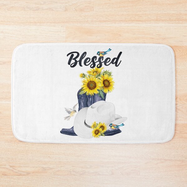Item preview, Blessed with Cowboy Boots/Hat, Sunflowers & Birds designed and sold by JeweledDesigns.
