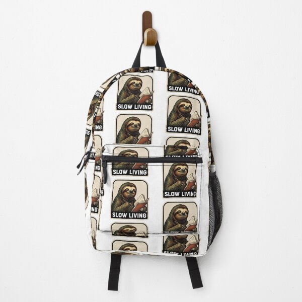 Item preview, Slow Living Reading Sloth designed and sold by Tiffany Roy.