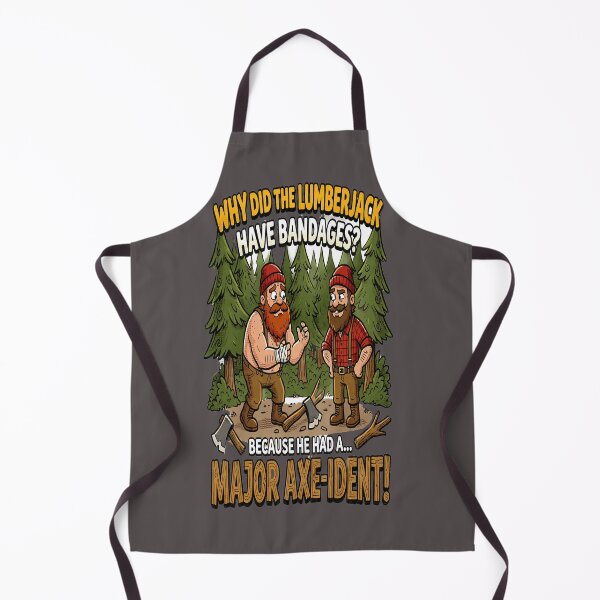 Item preview, Funny Lumberjack Joke Pun Art Print designed and sold by FABIOLA1970.