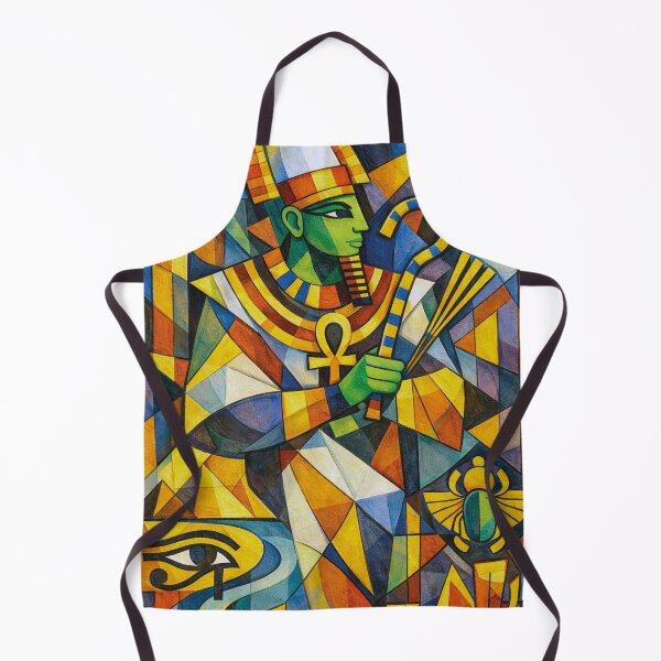 Item preview, Egyptian God Osiris – The Eternal Pharaoh Painting designed and sold by GalleryKauffeld.