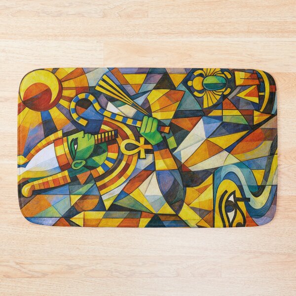Item preview, Egyptian God Osiris – The Eternal Pharaoh Painting designed and sold by GalleryKauffeld.