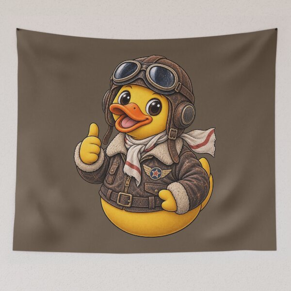 Artikelvorschau, Rubber Duck Pilot – Vintage Edition entworfen und verkauft von BROHLine Studio.