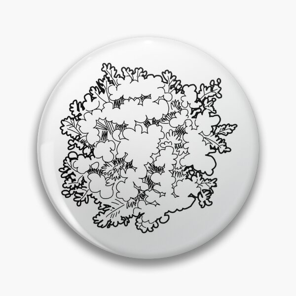 Item preview, Hand-Drawn Dense Textured Bush and Shrub Symbol Plan View designed and sold by zanaxxer.