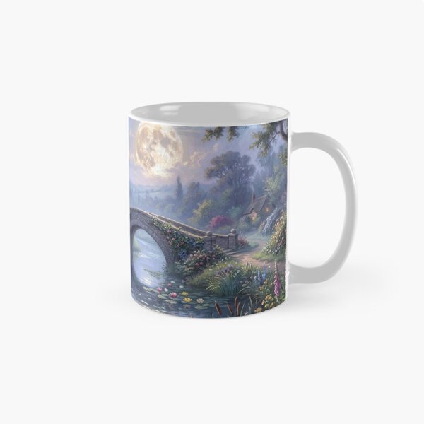 Item preview, Landscape bathed in moonlight, creating a fairytale atmosphere designed and sold by Sigtrix.