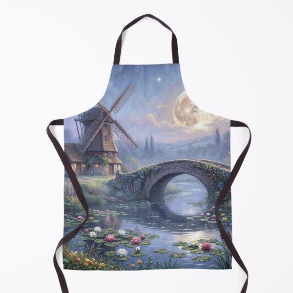 Item preview, Landscape bathed in moonlight, creating a fairytale atmosphere designed and sold by Sigtrix.