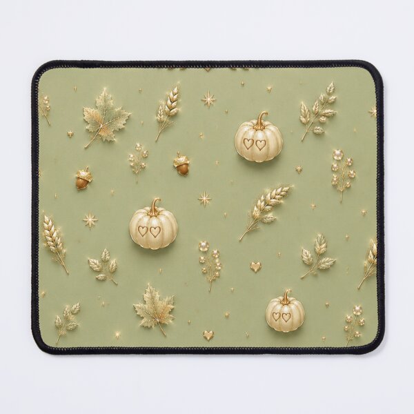 Item preview, Elegant Sage Thanksgiving Pattern – Cream & Gold Autumn Mug designed and sold by HO•Designs.