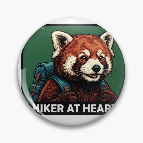 Item preview, Hiker At Heart Panda designed and sold by Tiffany Roy.
