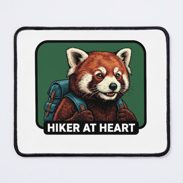 Item preview, Hiker At Heart Panda designed and sold by Tiffany Roy.