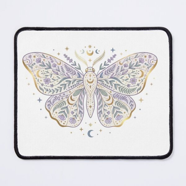 Item preview, Mystical Moth Botanical Celestial Watercolor Art designed and sold by TheMinimalFrame.