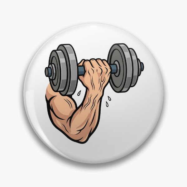 Item preview, Strong Arm Dumbbell Workout – Fitness Strength Training Design designed and sold by StickerNestYou.