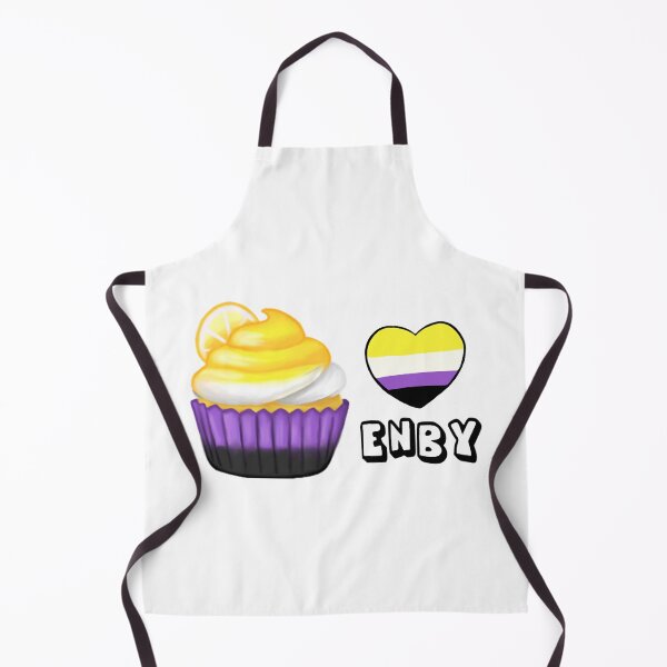 Item preview, Nonbinary ( Enby) Heart Cupcake designed and sold by HistoryHounds.