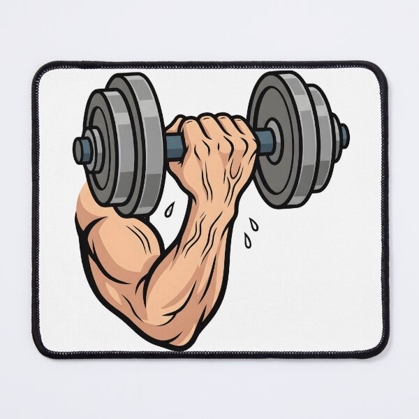 Item preview, Strong Arm Dumbbell Workout – Fitness Strength Training Design designed and sold by StickerNestYou.