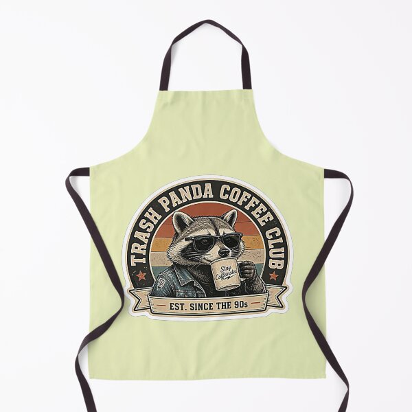 Item preview, Vintage Raccoon Badge Sticker - Trash Panda Coffee Club designed and sold by Jaani-T.