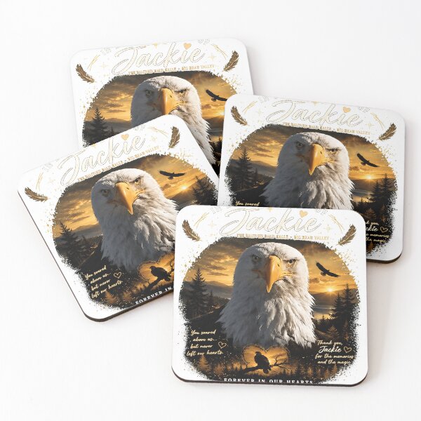Item preview, Bald Eagle Memorial Tribute Forever In Our Hearts Artwork designed and sold by JosephMoo55679.