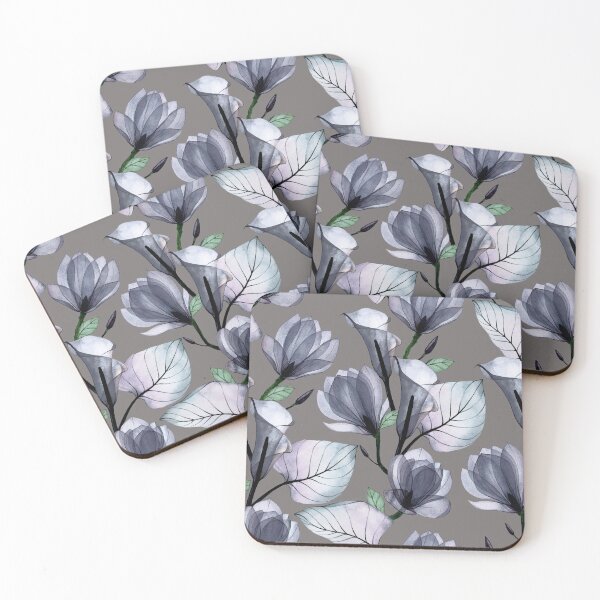 Item preview, Dark Elegance Purple Floral Seamless Pattern designed and sold by ​Jyoti Digital Artist.
