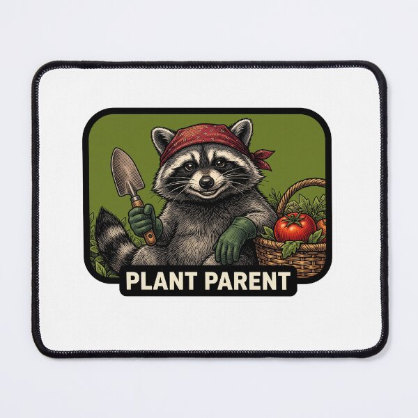 Item preview, Plant Parent Gardener Raccoon designed and sold by Roy & Tiffany.