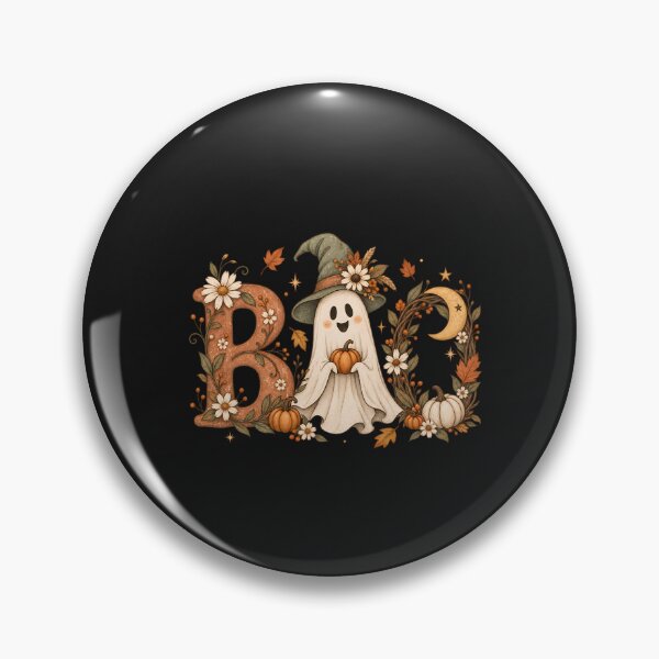 Item preview, Cottagecore Boo Ghost – Cozy Floral Halloween designed and sold by Lozarux.