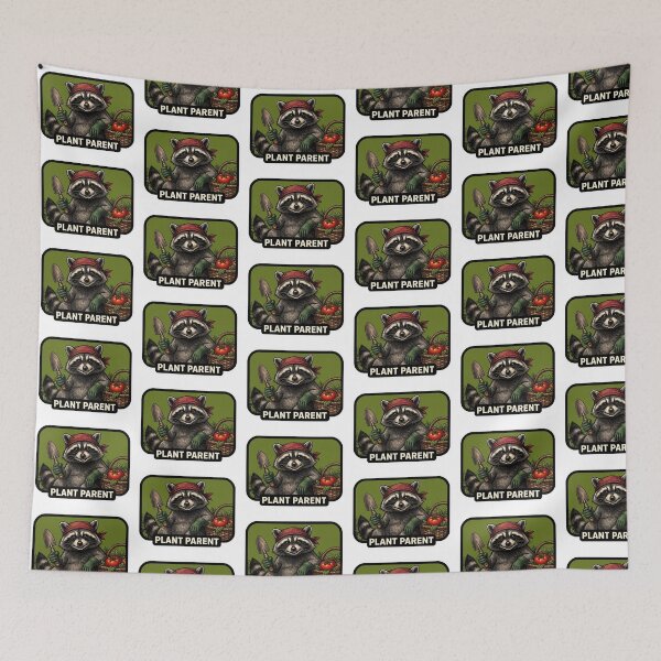 Item preview, Plant Parent Gardener Raccoon designed and sold by Roy & Tiffany.