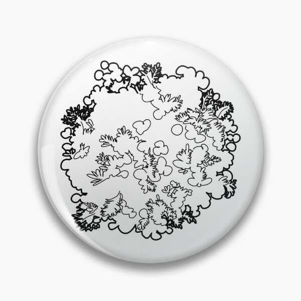 Item preview, Hand-Drawn Organic Deciduous Shrub Symbol in Plan View designed and sold by zanaxxer.