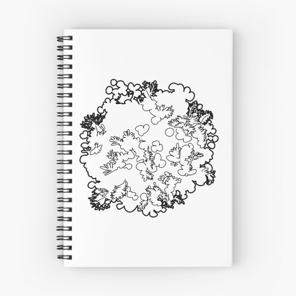 Item preview, Hand-Drawn Organic Deciduous Shrub Symbol in Plan View designed and sold by zanaxxer.