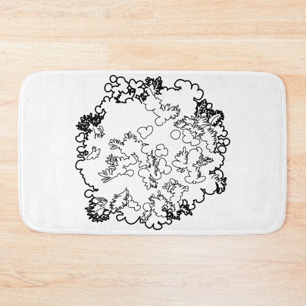 Item preview, Hand-Drawn Organic Deciduous Shrub Symbol in Plan View designed and sold by zanaxxer.