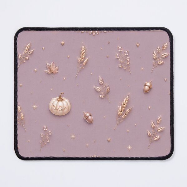 Item preview, Elegant Mauve Thanksgiving Pattern – Ivory & Champagne Gold Mug designed and sold by HO•Designs.