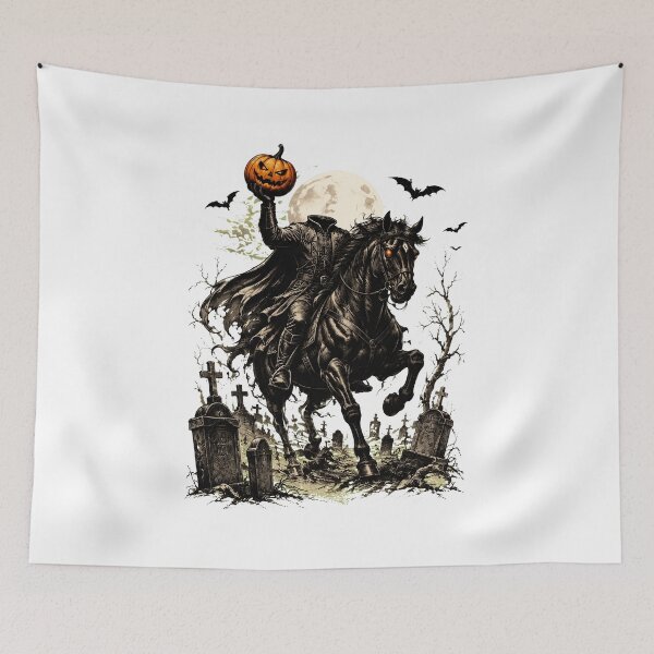 Item preview, Headless Pumpkin Knight Riding Horse Halloween Legend designed and sold by DavidSant59546.