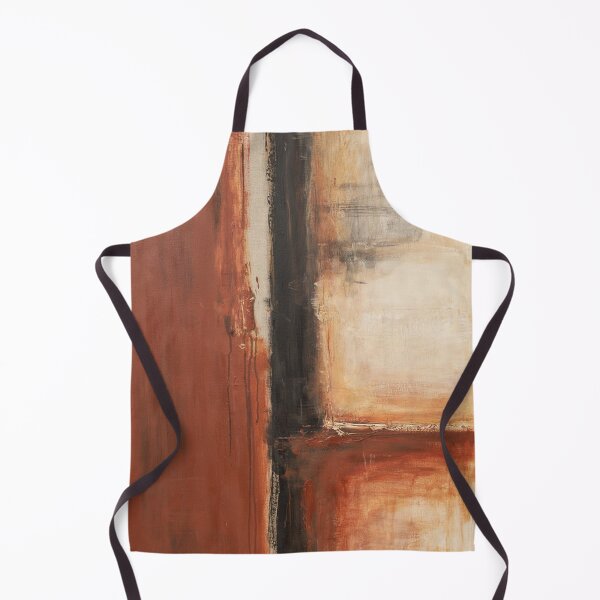 Item preview, Earthy Abstract Terracotta Black Cream designed and sold by Ed & Harmony.