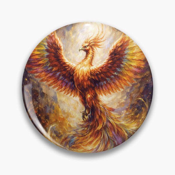 Item preview, Phoenix – Reborn from Fire Painting designed and sold by GalleryKauffeld.