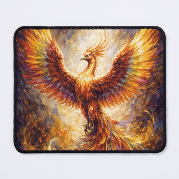 Item preview, Phoenix – Reborn from Fire Painting designed and sold by GalleryKauffeld.