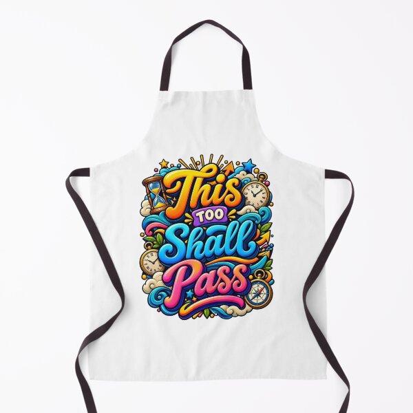 Item preview, Colorful "This Too Shall Pass" Inspirational Streetwear Graphic designed and sold by ZayCreates.