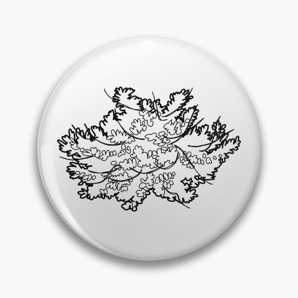 Item preview, Hand-Drawn Spreading Perennial Fern Shrub Symbol Plan View designed and sold by zanaxxer.