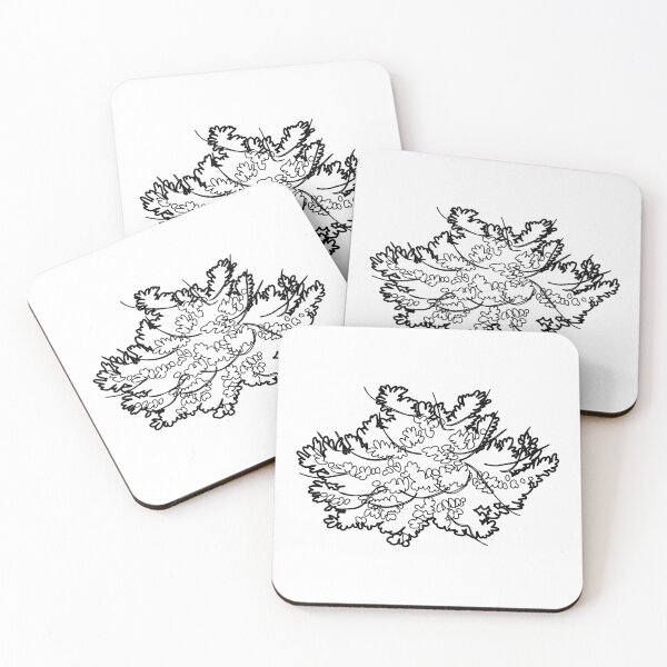 Item preview, Hand-Drawn Spreading Perennial Fern Shrub Symbol Plan View designed and sold by zanaxxer.