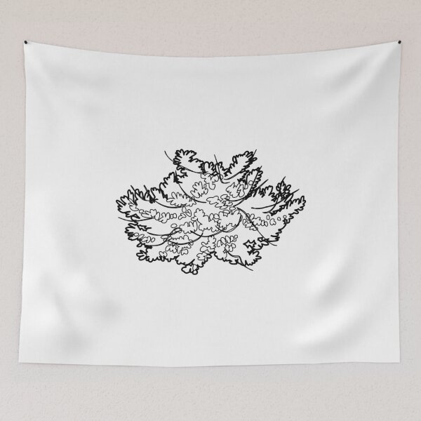 Item preview, Hand-Drawn Spreading Perennial Fern Shrub Symbol Plan View designed and sold by zanaxxer.