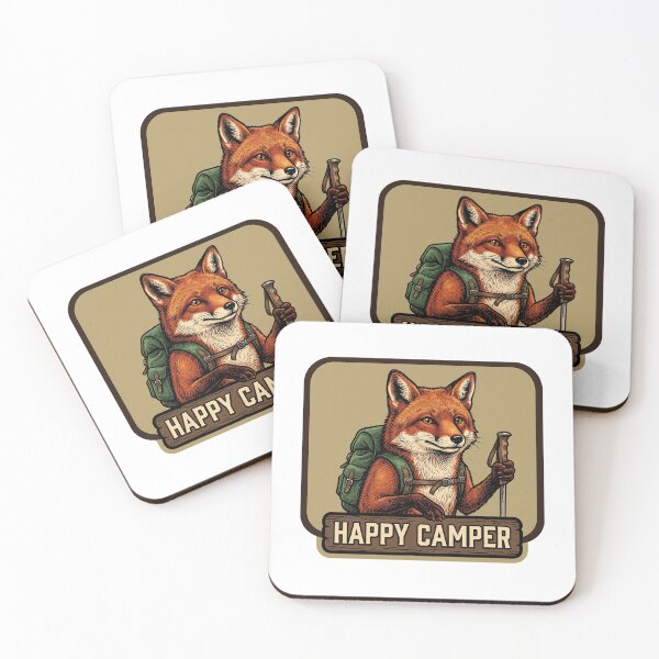 Item preview, Happy Camper Hiking Fox designed and sold by Roy & Tiffany.