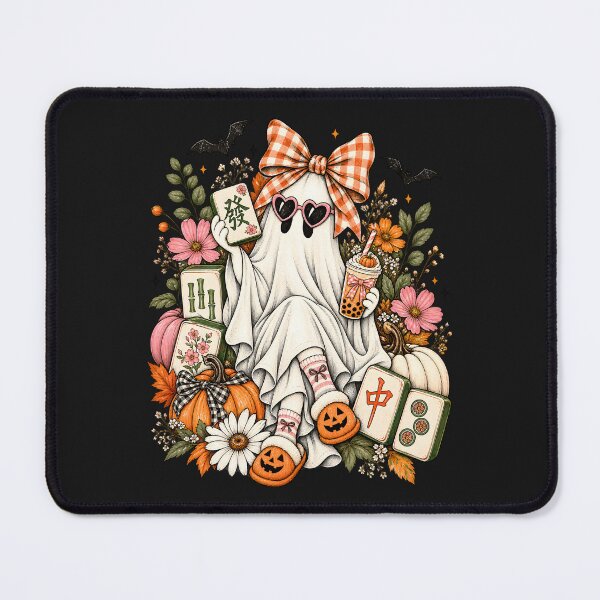 Item preview, Floral Ghost Mahjong Halloween Game Night designed and sold by Lozarux.