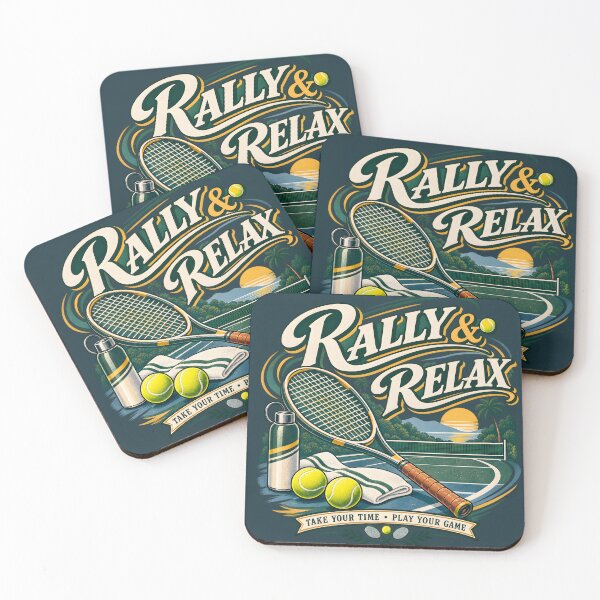 Item preview, Rally And Relax Vintage Tennis designed and sold by VectorVortex.