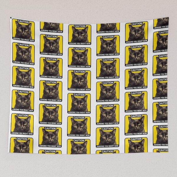Item preview, Precaución al juzgar a un gato negro designed and sold by Roy & Tiffany.