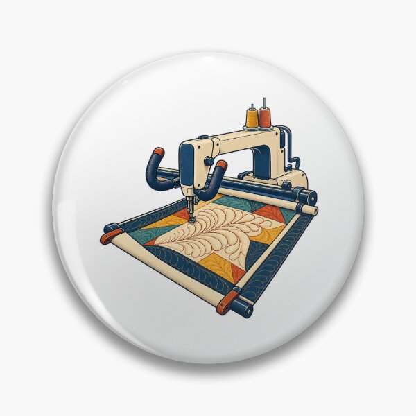 Item preview, Longarm Quilter Machine and Feather Stitch Gift designed and sold by UrbanCanvvas.