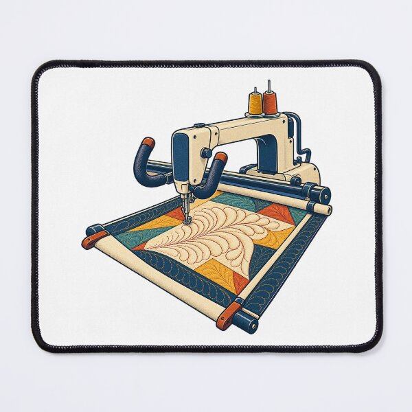 Item preview, Longarm Quilter Machine and Feather Stitch Gift designed and sold by UrbanCanvvas.