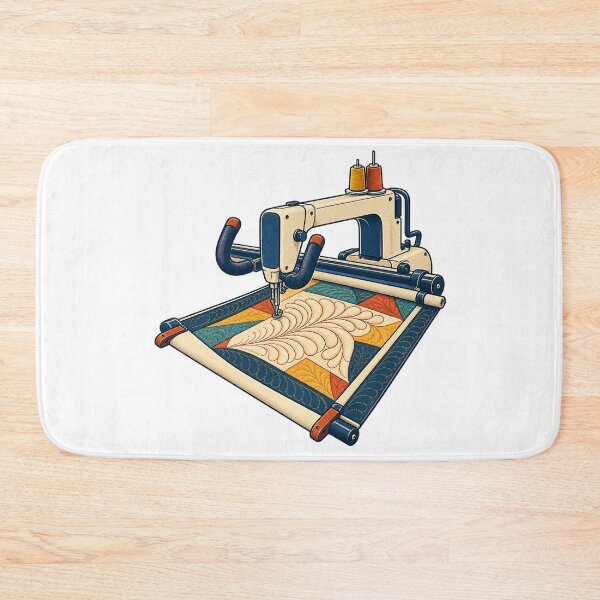 Item preview, Longarm Quilter Machine and Feather Stitch Gift designed and sold by UrbanCanvvas.