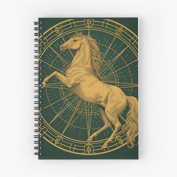 Item preview, Golden Horse Mandala Wall Art designed and sold by ameetlumiere.