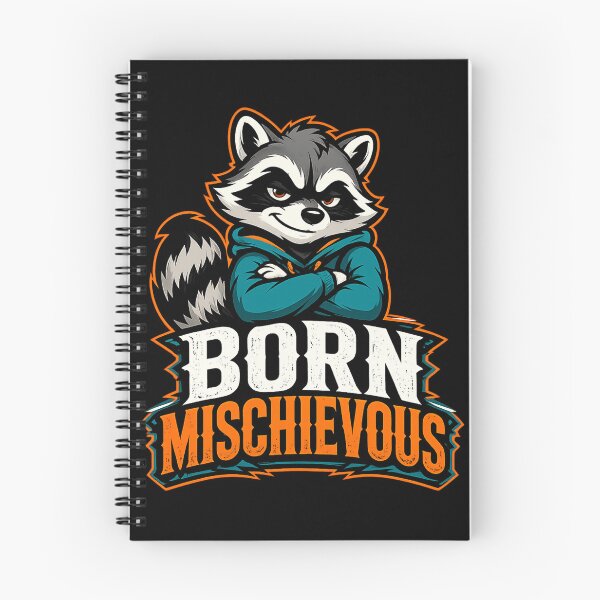 Item preview, Born Mischievous Raccoon – Playful Trouble Maker T-Shirt Design designed and sold by ArtisticHeart21.