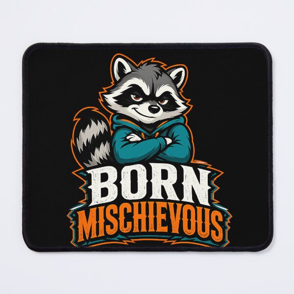 Item preview, Born Mischievous Raccoon – Playful Trouble Maker T-Shirt Design designed and sold by ArtisticHeart21.