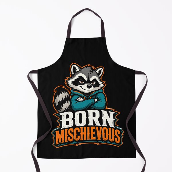 Item preview, Born Mischievous Raccoon – Playful Trouble Maker T-Shirt Design designed and sold by ArtisticHeart21.