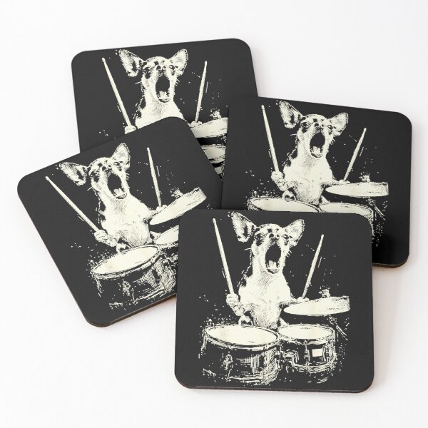 Item preview, Funny Chihuahua Drummer Dog Lover Musician designed and sold by CharlieConon.